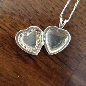 10K Gold Heart Locket Necklace